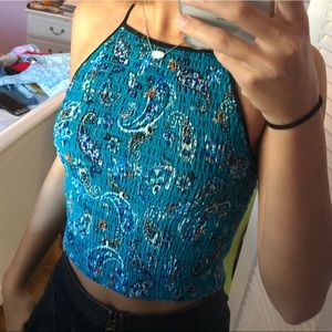 ⭐️Halter crop top💙